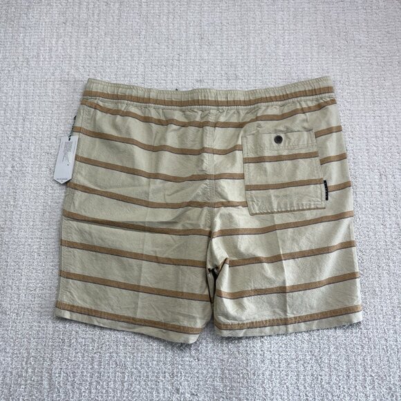 NWT Vissla Board Shorts Mens XL Mixer 17.5 Lined Tan Elastic Waist Beach Surf - Picture 11 of 12